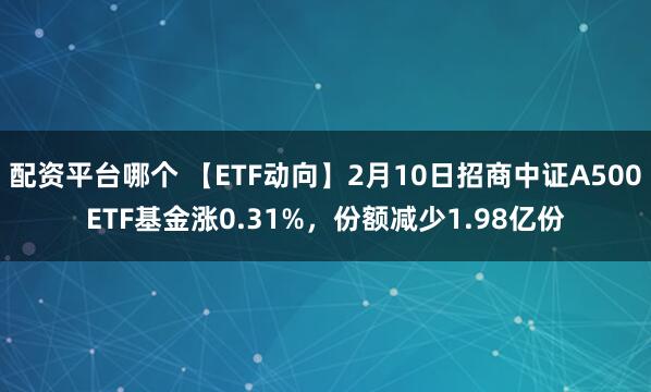 配资平台哪个 【ETF动向】2月10日招商中证A500ETF基金涨0.31%，份额减少1.98亿份