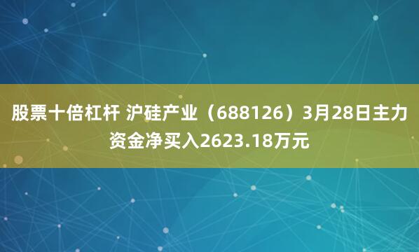 股票十倍杠杆 沪硅产业（688126）3月28日主力资金净买入2623.18万元